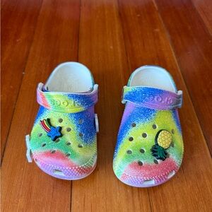 CROCS Red and Pink Sandals Vibrant and Playful